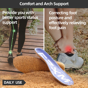 EZXM Comfortable Recyclable Cork Insoles Shoe Inserts, for Foot Pain Relief, Flat Feet, Sports, Standing All Day, Daily Use - Women and Men
