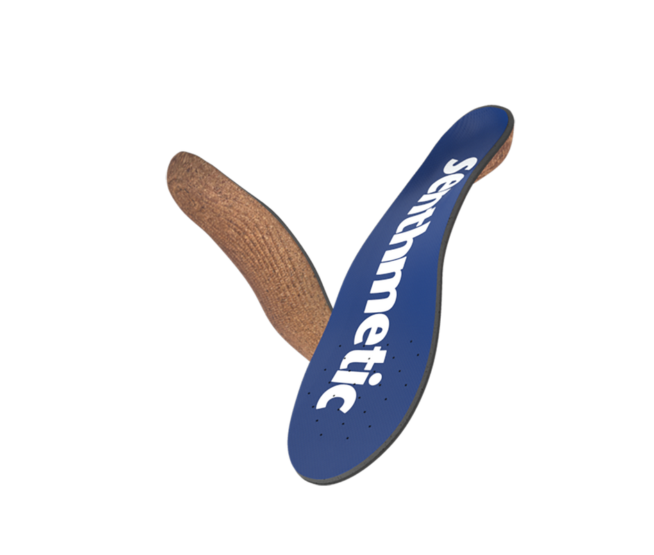Senthmetic Arch Support Cork Insole Orthotics Inserts - Absorb Sweat, Deodorize, Dry and Clean